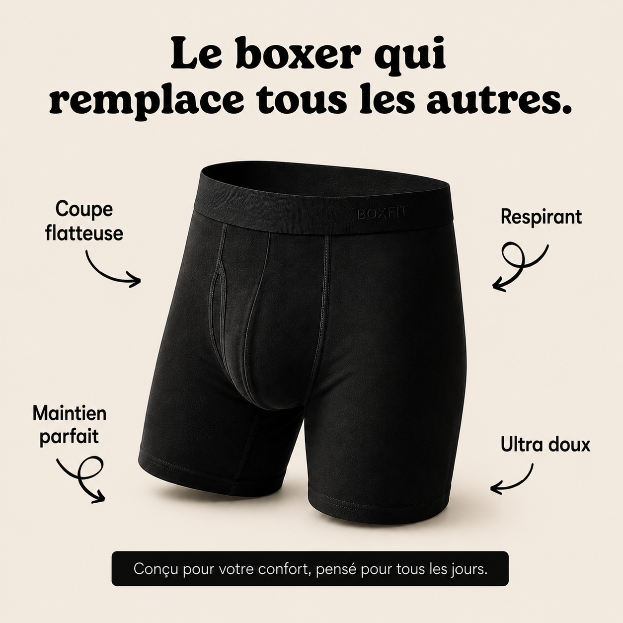 Boxfit™ — Le boxer qui change ton regard sur toi