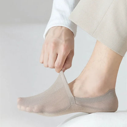 Mundee AirStep™ — Chaussettes Invisibles Unisexe Anti-Odeur & Anti-Glisse