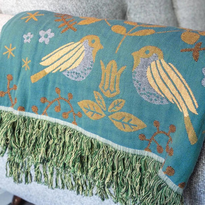 Couverture réversible pour l'hiver , fait main