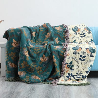 Couverture réversible pour l'hiver , fait main